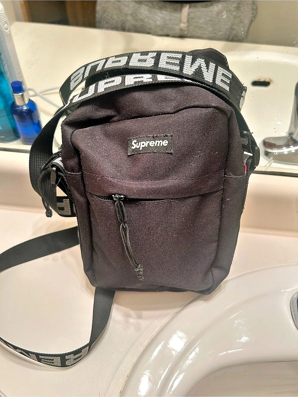 Supreme Shoulder Bag Black Crossbody Bag
